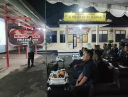 Polsek metro selatan pererat sinergi dengan masyarakat lewat nobar piala dunia.