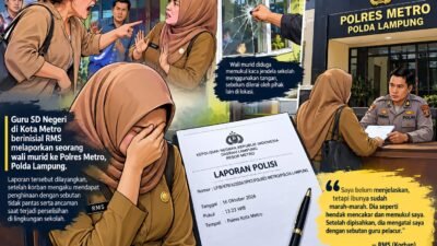 GURU DI METRO LAPORKAN WALI MURID KE POLISI, MENGAKU DIHINA DAN DIANCAM